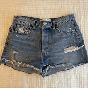 Reformation denim shorts